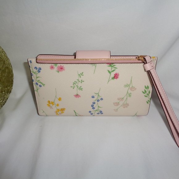 Coach C3371 Wildflower Print Tech Wristlet Clutch - Picture 2 of 7